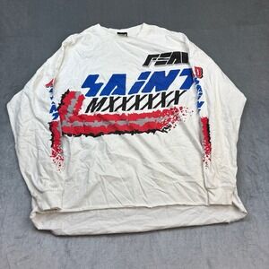 SAINT Mxxxxxx Long-Sleeve Moto Mens Size‎ large